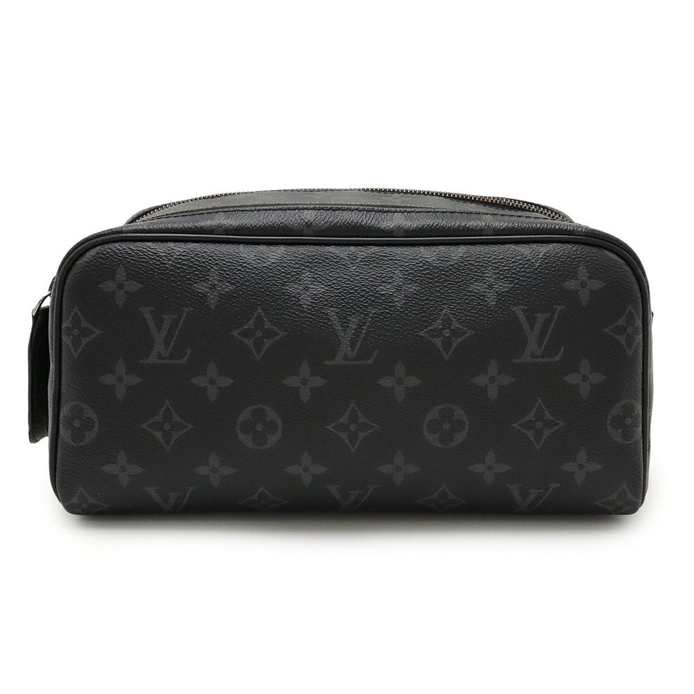 LOUIS VUITTON Monogram Eclipse Black Dopp Shoulder Bag Handbag Pouch